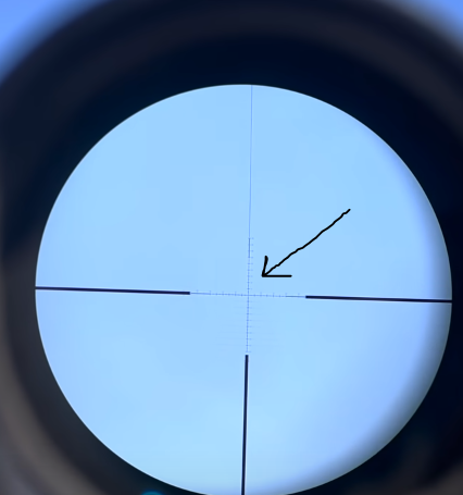 picture showing airsoft scope reticle