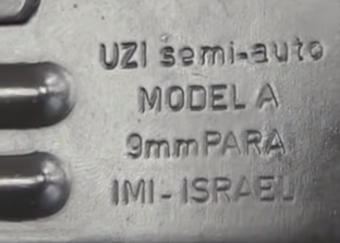 picture of airsoft uzi IWI markings