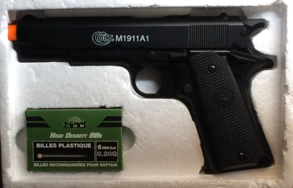 picture of spring colt 1911 airsoft pistol