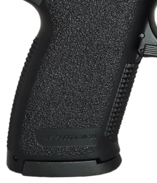 picture of tokyo marui mk23 pistol grips showing stippling and texturing