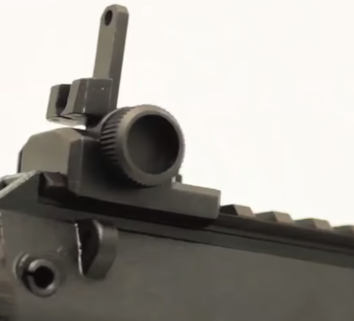 picture showing tokyo marui mp7 flip up sights in action