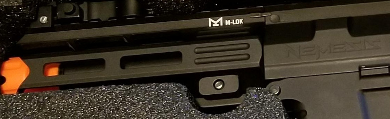 picture of mlok handguard in box close up view