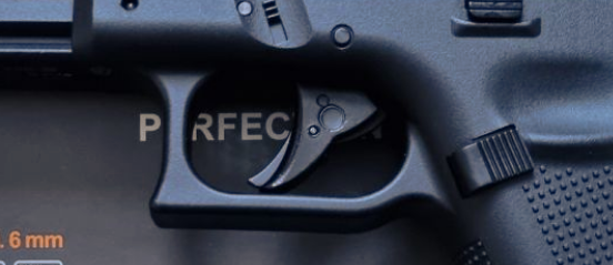 close up of trigger safety on umarex glock 17 gen 5