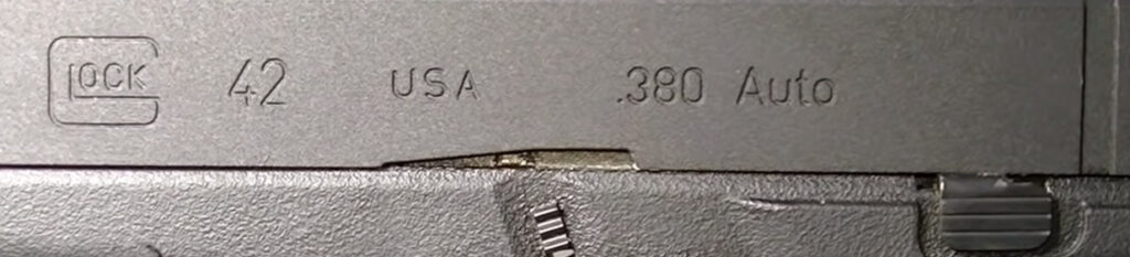 picture of trademarks on elite force glock 42