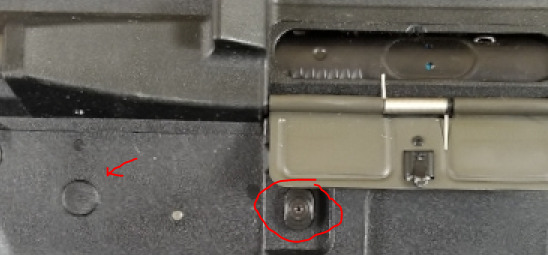 picture of fire controls on right side of G&G SSG-1