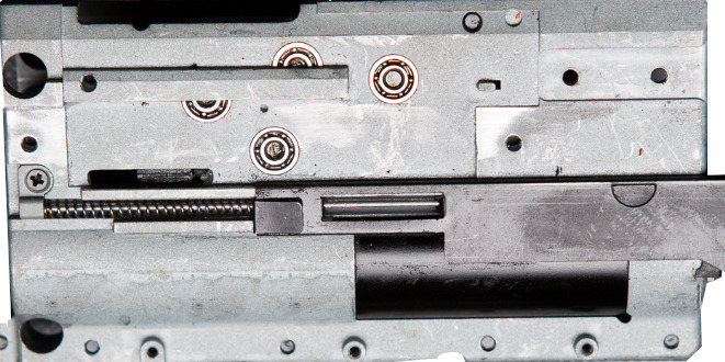 picture of vfc mp7a1 aeg gearbox removed from frame