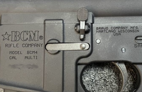 close up of authentic magwell markings on VFC BCM MCMR AEG