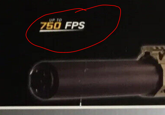 picture showing high fps of a bb gun