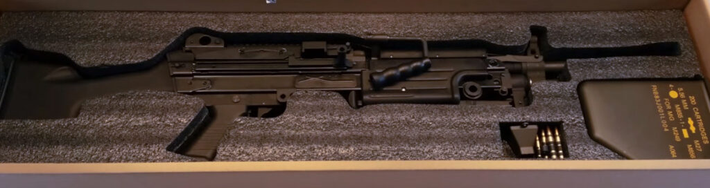 picture of G&P M249 being unboxed