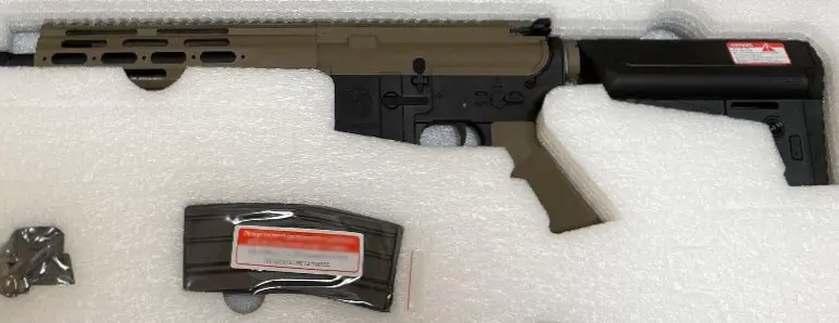 picture of a krytac alpha crb airsoft carbine being unboxed