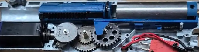 picture of a&k m60 gearbox disassembled