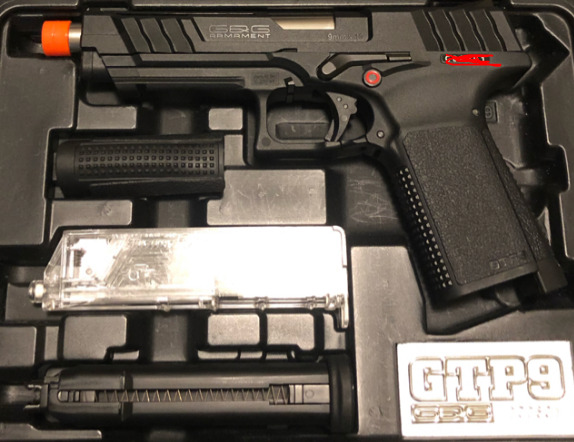 picture of g&G gtp9 unboxed for comparison with smc9