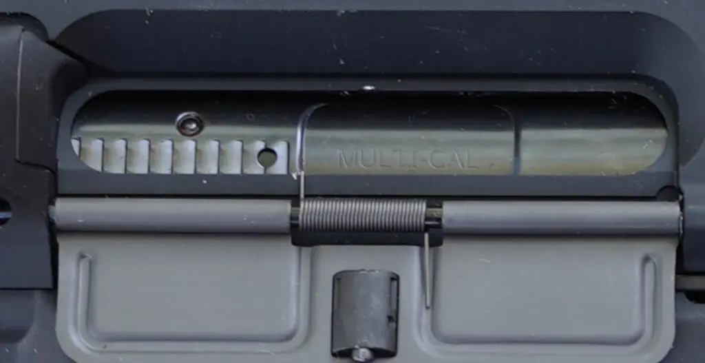 close up picture showing markings located on bolt of airsoft sig mcx