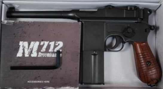 picture of kjw m712 mauser airsoft replica unboxed