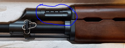 close up picture showing accuracy of ventilated cyma cm028 ak47 gas tube